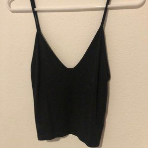 Brandy Melville, Black Tank Crop Top
